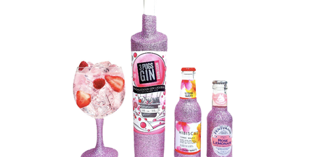 Bubblegum pink glitter gin is a thing and it looks like all our dreams come true at once