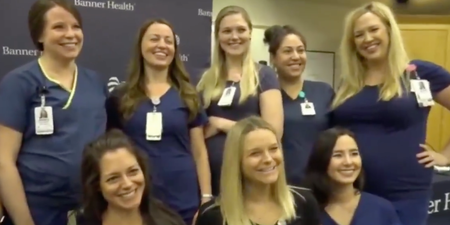 16 nurses working at same hospital all expecting babies over next few months