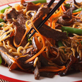 This Mongolian beef stir fry is made with instant noodles and omg, delish
