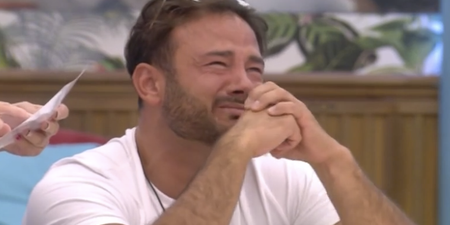 Ryan was left in tears after finally hearing from his family on CBB last night