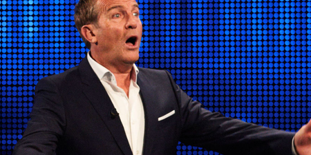 Looks like Bradley Walsh might be helping the Chasers cheat on The Chase and ah, god