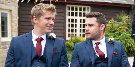 Emmerdale shares sweet deleted scene from Robert Sugden and Aaron Dingle’s wedding