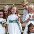 Prince George and his cousin Savannah are up to no good at the royal wedding