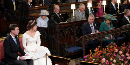 The reason why there was an empty seat at Princess Eugenie’s wedding
