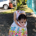 This two-year-old girl has won Halloween with her headless costume