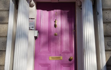 pink doorway