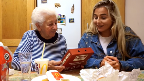 A Cork girl filmed her granny's reaction to trying fast food for the first time and it's GOLDEN