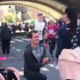 People are NOT happy this guy proposed to his girlfriend in the middle of her first marathon
