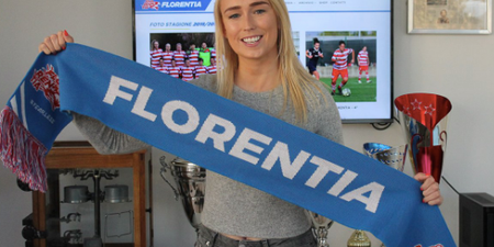 It’s official! Stephanie Roche has signed for Italian football club Florentia