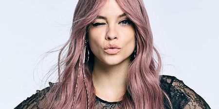 Smokey pink hair is a big trend right now and we think it’s SO cool