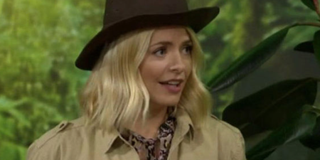 Yikes! Looks like Holly’s feud with Noel Edmonds has continued on the I’m A Celeb set