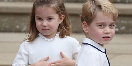 Royal fans are freaking out over this never-before-seen framed photo of George and Charlotte