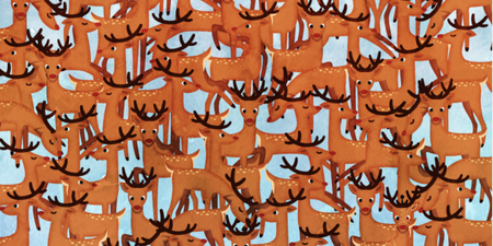 Can you find the Rudolph imposter hidden among the reindeer in this Christmas brainteaser?