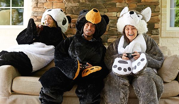 This HUGE teddy bear sleeping bag is perfect for people who are always cold