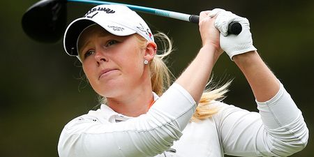 The first female athlete has been awarded Professional Player of the Year at golf awards