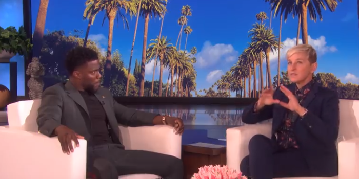 Ellen DeGeneres is trying to convince Kevin Hart to host the Oscars in spite of what's gone on