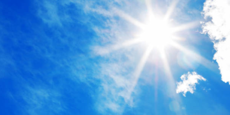 Hurrah! Met Éireann predict that it will be SUNNY out today