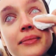 Irish model breaks down on Instagram as she’s made walk the runway in mesh contacts