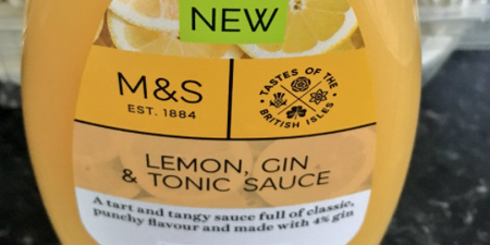 M&S just released a lemon GIN and tonic syrup for Pancake Tuesday and eh, hiya