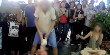 Couple arrested following baby-swinging busking ‘performance’