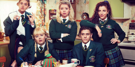 The stars of Derry Girls are on the Late Late Show tomorrow