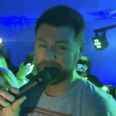 Brian McFadden belted out a Westlife song at the Dancing On Ice wrap party
