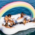 A pool float that the entire squad can chill on is here and we’re screaming for summer