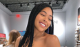 Jordyn Woods debuts dramatic BLONDE look at beauty event in London