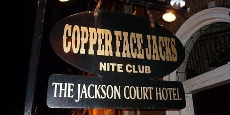 The search is on as someone has stolen the iconic Copper Face Jacks sign