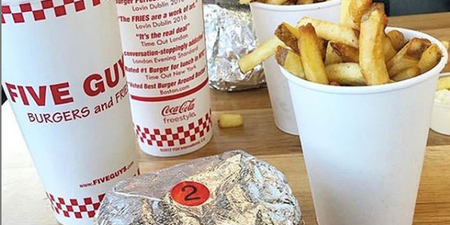 You will not believe how many calories are in one portion of Five Guys fries