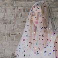 Rainbow veils are perfect for brides who want something a little different