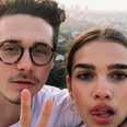 Security guards were forced to separate Brooklyn Beckham and Hana Cross this weekend