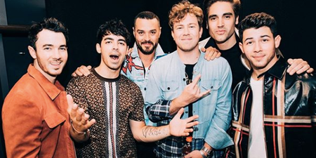 The Jonas Brothers performed with BUSTED yesterday, and we’re extremely shook