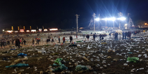 Shocking images show the amount of plastic left at Slane over the weekend