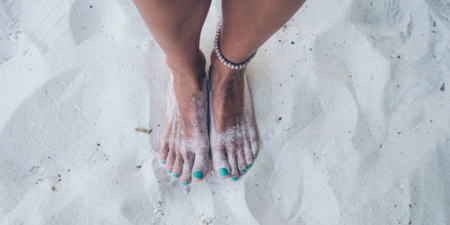 This is the best hack to stop sand sticking to your feet at the beach