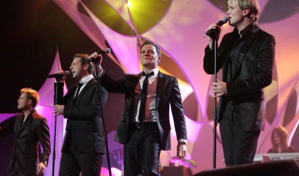 DUBLIN, IRELAND - JANUARY 28: Westlife perform at the 2007 Childline concert at The Point theatre on January 28, 2007 in Dublin Ireland. (Photo by ShowbizIreland/Getty Images)