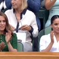 Meghan Markle and Kate Middleton arrive at Wimbledon to watch ladies final