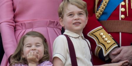 We are howling at this gas photo of George, Charlotte and Louis