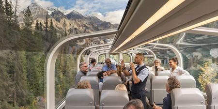 You can now travel through the Canadian Rockies in a glass train