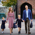 Kate Middleton said the cutest thing to Princess Charlotte on her first day of school yesterday