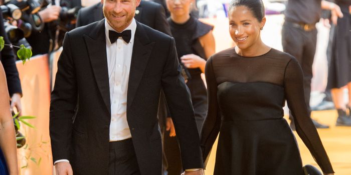 LONDON, ENGLAND - JULY 14: Prince Harry, Duke of Sussex and Meghan, Duchess of Sussex attend "The Lion King" European Premiere at Leicester Square on July 14, 2019 in London, England. (Photo by Samir Hussein/WireImage)