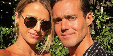 Vogue Williams shared a snap of her second wedding dress with a twist