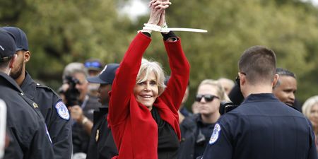 Jane Fonda accepts BAFTA while being arrested during climate change protest