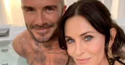Courteney Cox and David Beckham are sharing a hot tub, and other things you definitely needed to see today