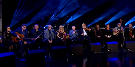 WATCH: A gorgeous rendition of ‘The Parting Glass’ on last night’s Gay Byrne tribute