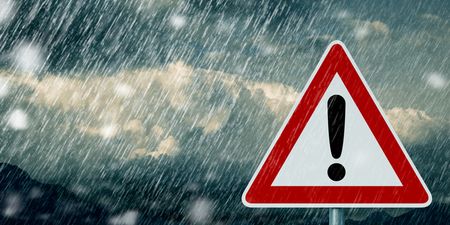 A rainfall weather warning has been issued for one county in Ireland