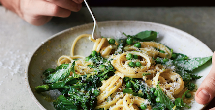 Ease your way into healthier eating with Donal Skehan’s ‘all the greens’ pasta recipe