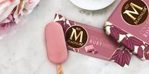 Tickled pink! Magnum has just released a ruby chocolate covered ice cream