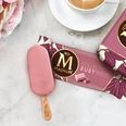Tickled pink! Magnum has just released a ruby chocolate covered ice cream