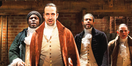 WATCH: John Krasinski got the original cast of Hamilton back together for a very special performance